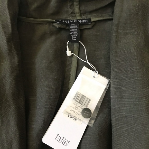 Eileen Fisher Tencel oversized long jacket Duster - Picture 11 of 13